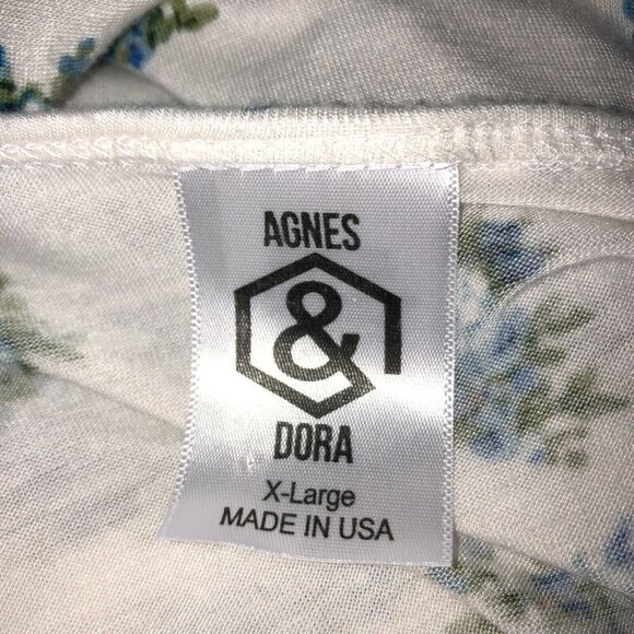 Agnes Dora Women Size XL Floral 3/4 Sleeve Tunic Pullover Shirt Casual Top - Picture 7 of 8